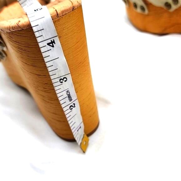 KORKS DAWSON OFF WHITE ANKLE STRAP PLATFORM WEDGE SANDALS SIZE 9 NWOB - Picture 11 of 16